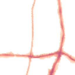 Night-time road noise heatmap for NN1 2PH