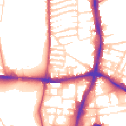 Daytime road noise heatmap for NN1 2PJ