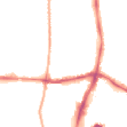 Night-time road noise heatmap for NN1 2PJ
