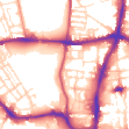 Daytime road noise heatmap for NN1 2RF