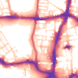 Daytime road noise heatmap for NN1 2RY