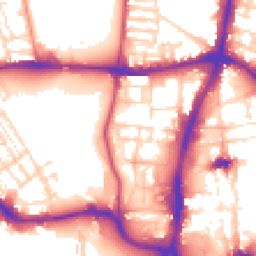 Daytime road noise heatmap for NN1 2SF