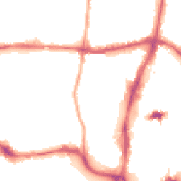 Night-time road noise heatmap for NN1 2SF