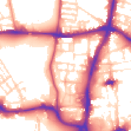 Daytime road noise heatmap for NN1 2SG