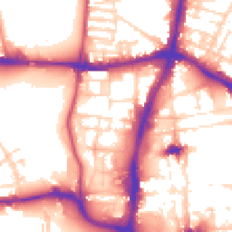 Daytime road noise heatmap for NN1 2SS