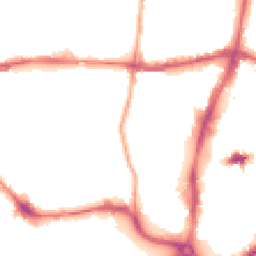 Night-time road noise heatmap for NN1 2ST