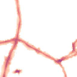 Night-time road noise heatmap for NN1 3BP