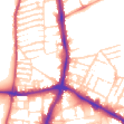 Daytime road noise heatmap for NN1 3DA