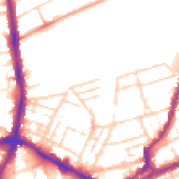 Daytime road noise heatmap for NN1 3EX