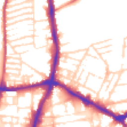 Daytime road noise heatmap for NN1 3HB