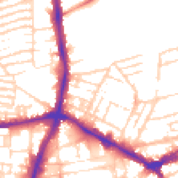 Daytime road noise heatmap for NN1 3HE