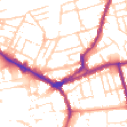 Daytime road noise heatmap for NN1 3JY