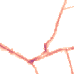 Night-time road noise heatmap for NN1 3LW