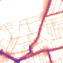 Daytime road noise heatmap for NN1 3QN