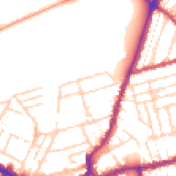 Daytime road noise heatmap for NN1 3QS
