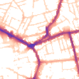 Daytime road noise heatmap for NN1 4AF