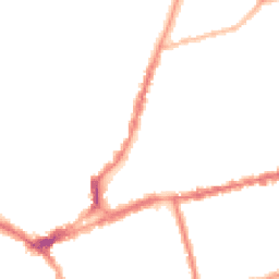 Night-time road noise heatmap for NN1 4BU