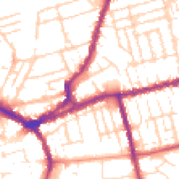 Daytime road noise heatmap for NN1 4DH