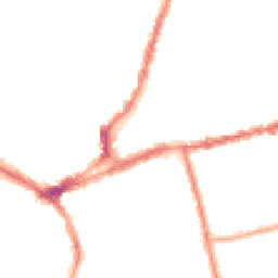 Night-time road noise heatmap for NN1 4DH