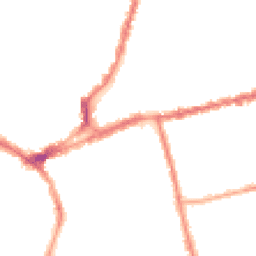 Night-time road noise heatmap for NN1 4DR