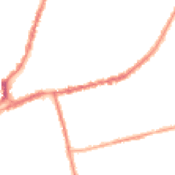 Night-time road noise heatmap for NN1 4EB