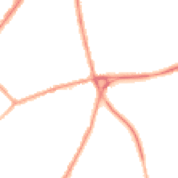 Night-time road noise heatmap for NN1 4PT