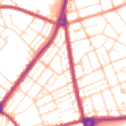 Daytime road noise heatmap for NN1 4SR