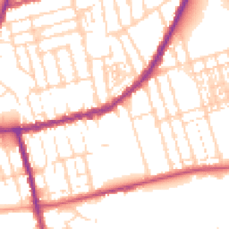 Daytime road noise heatmap for NN1 4TG