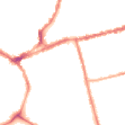 Night-time road noise heatmap for NN1 5EP