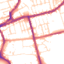 Daytime road noise heatmap for NN1 5HB