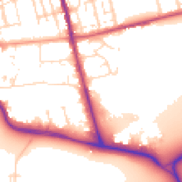 Daytime road noise heatmap for NN1 5HQ