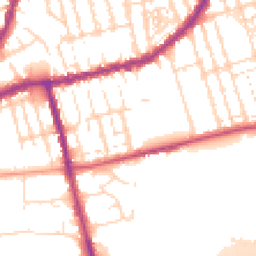 Daytime road noise heatmap for NN1 5HR