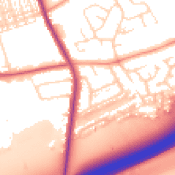 Daytime road noise heatmap for NN1 5SA