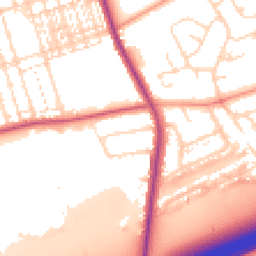 Daytime road noise heatmap for NN1 5SD