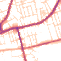 Daytime road noise heatmap for NN1 5SN