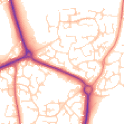 Daytime road noise heatmap for NN11 0GD