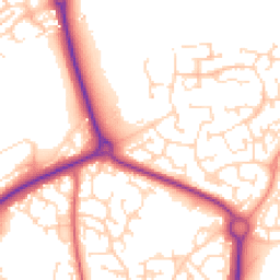 Daytime road noise heatmap for NN11 0GE