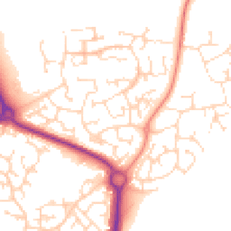 Daytime road noise heatmap for NN11 0GF