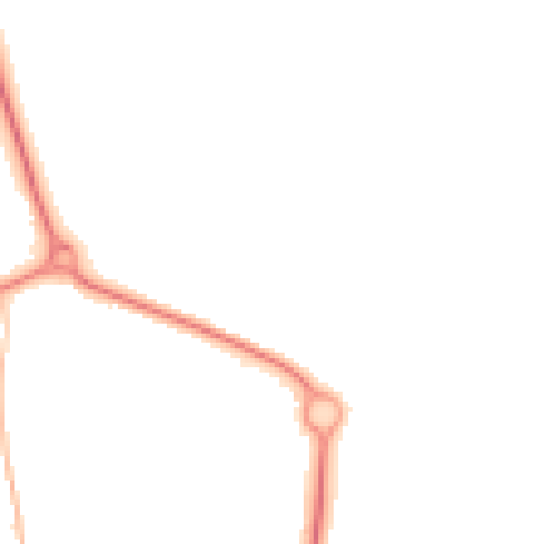 Night-time road noise heatmap for NN11 0GH