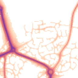 Daytime road noise heatmap for NN11 0GJ