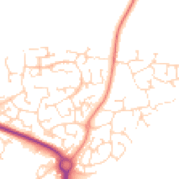 Daytime road noise heatmap for NN11 0GX