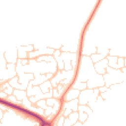 Daytime road noise heatmap for NN11 0GY