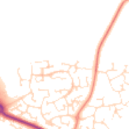 Daytime road noise heatmap for NN11 0NX