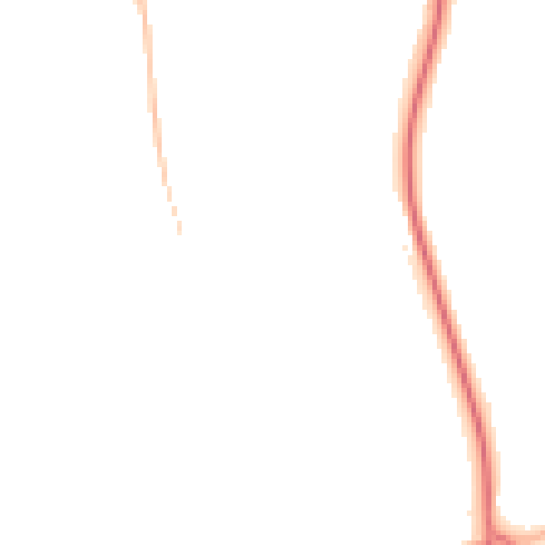 Night-time road noise heatmap for NN11 0PY