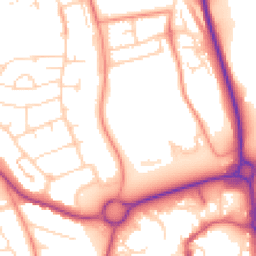 Daytime road noise heatmap for NN11 0QE