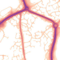 Daytime road noise heatmap for NN11 0SF