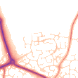 Daytime road noise heatmap for NN11 0SH