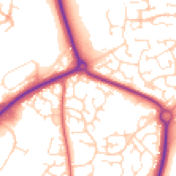 Daytime road noise heatmap for NN11 0TF