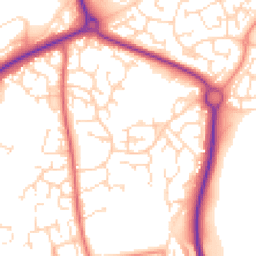 Daytime road noise heatmap for NN11 0TP