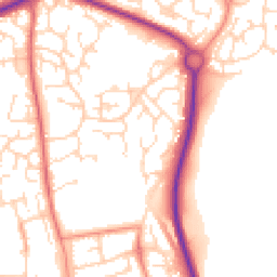 Daytime road noise heatmap for NN11 0XH